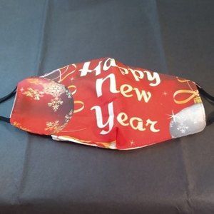 HAPPY NEW YEAR Adult Reusable Washable Filter Protective Face Mask